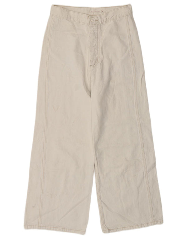 Женские укороченные джинсы Levi's Ribcage W27 L26 Off White Cotton