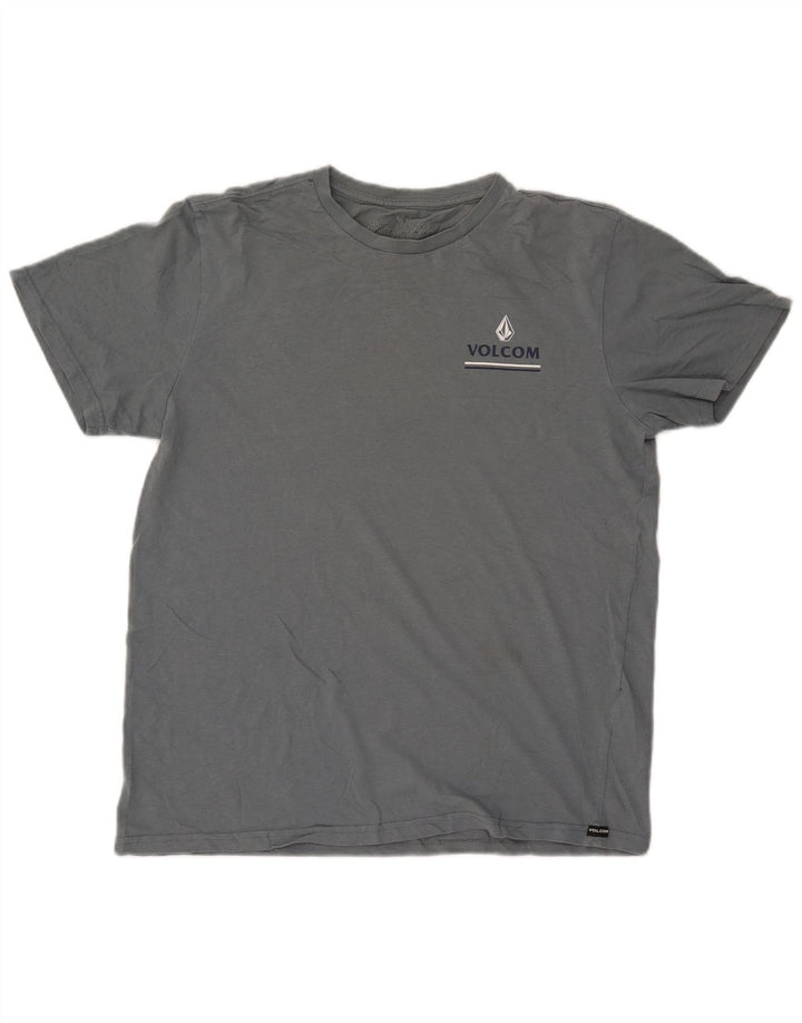 Женская футболка с рисунком VOLCOM Top UK 16, большой синий хлопок