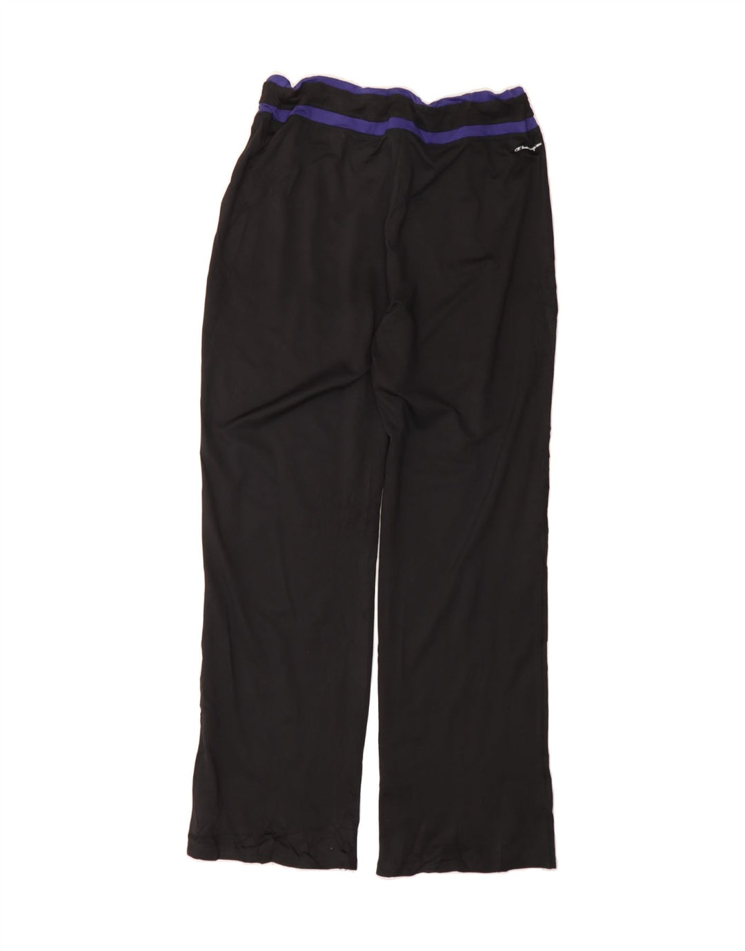 CHAMPION Womens Tracksuit Trousers UK 14 Large Black Polyester Vintage Champion and Second-Hand Champion from Messina Hembry 