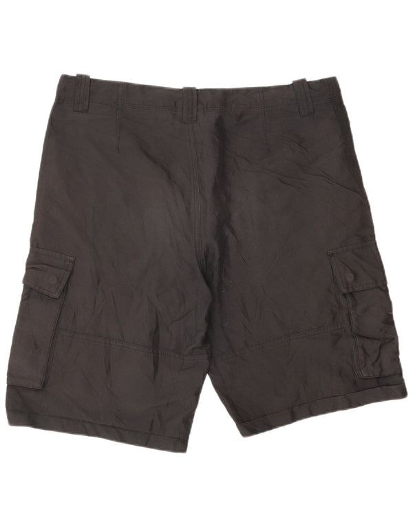 DIADORA Mens Italia Cargo Shorts Small W32 Black Polyester