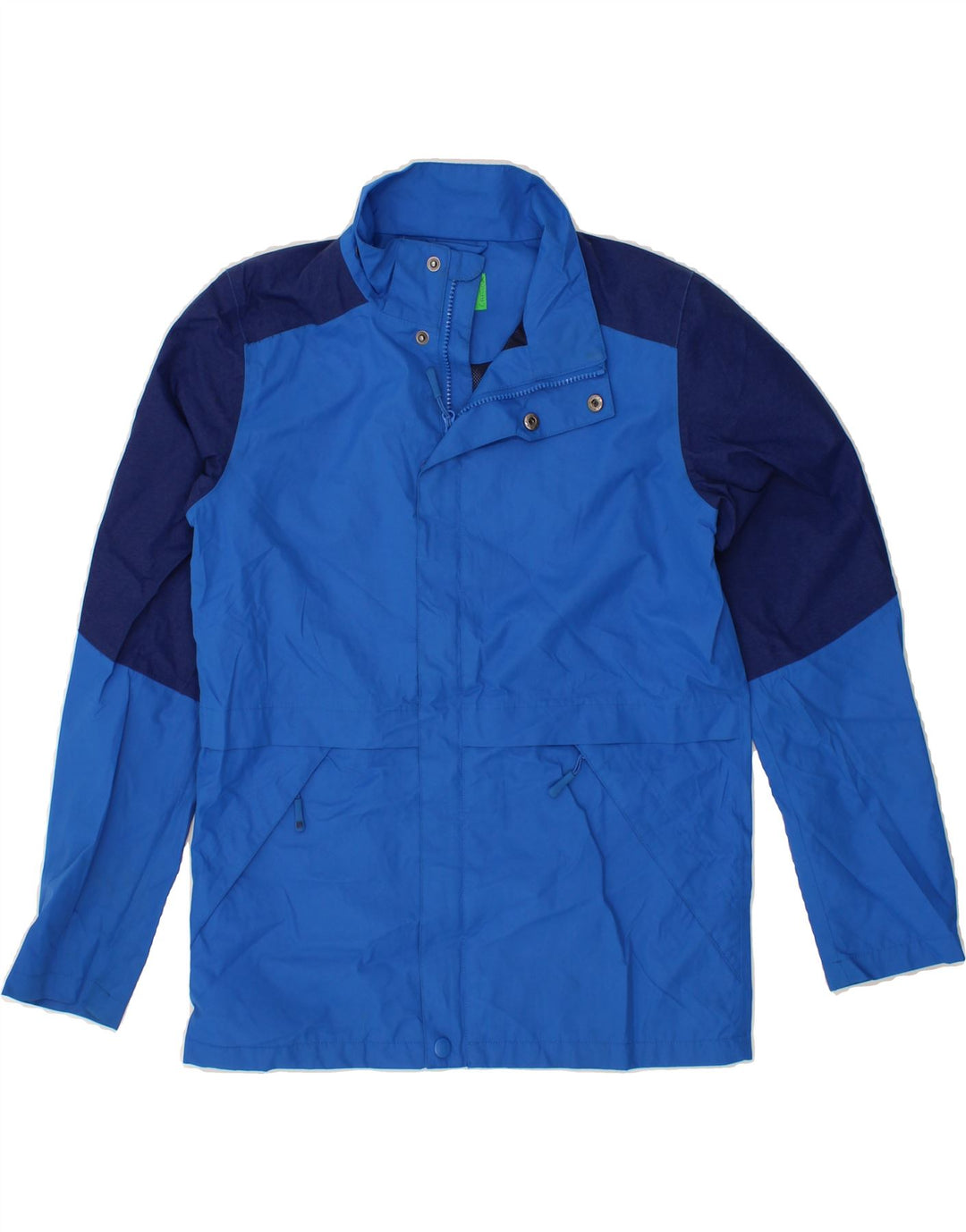 MOUNTAIN WAREHOUSE Boys Rain Jacket 12-13 Years Blue Colourblock Polyester Vintage Mountain Warehouse and Second-Hand Mountain Warehouse from Messina Hembry 