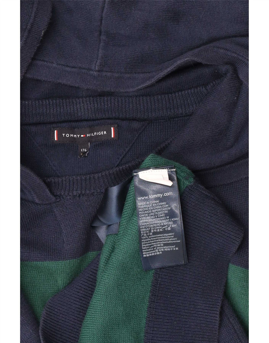 Джемпер Tommy Hilfiger с рисунком для мальчиков 15–16 лет, разноцветный, с цветными блоками