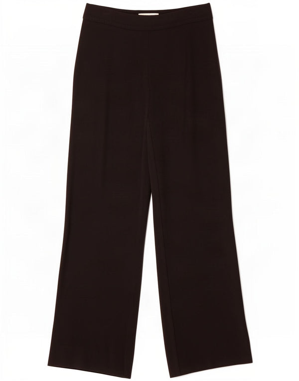 Женские повседневные широкие брюки Max Mara UK 14, большие W30 L30, черный ацетат