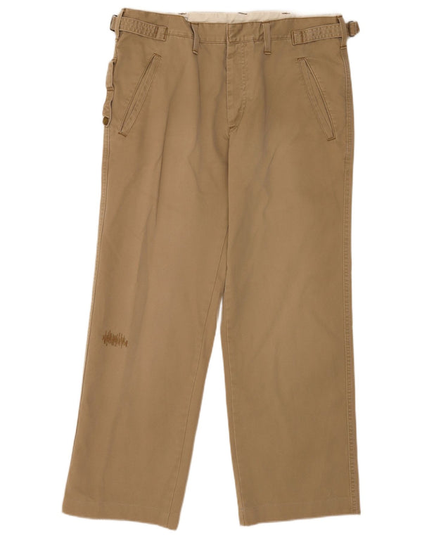 Мужские прямые брюки-чиносы Dockers W32 L28, бежевый хлопок