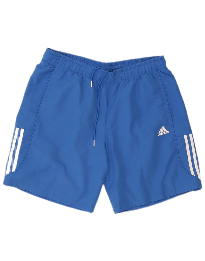 Мужские спортивные шорты Adidas Climalite, большие синие, полиэстер