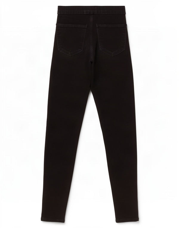 Женские укороченные джинсы скинни Topshop Joni W25 L26, черный хлопок