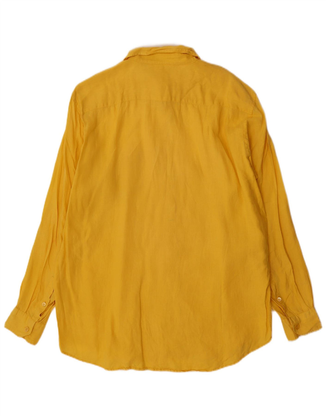 Женская рубашка Max Mara UK 18 XL, желтая льняная