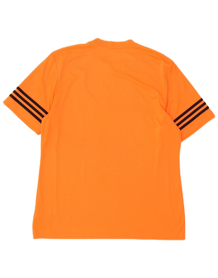 Adidas Мужская футболка Climalite Top XL Оранжевый полиэстер