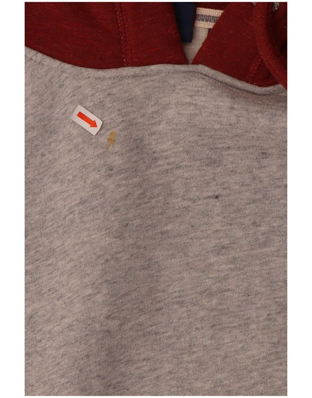 Мужской джемпер с капюшоном Superdry, большой серый, хлопок с цветными блоками