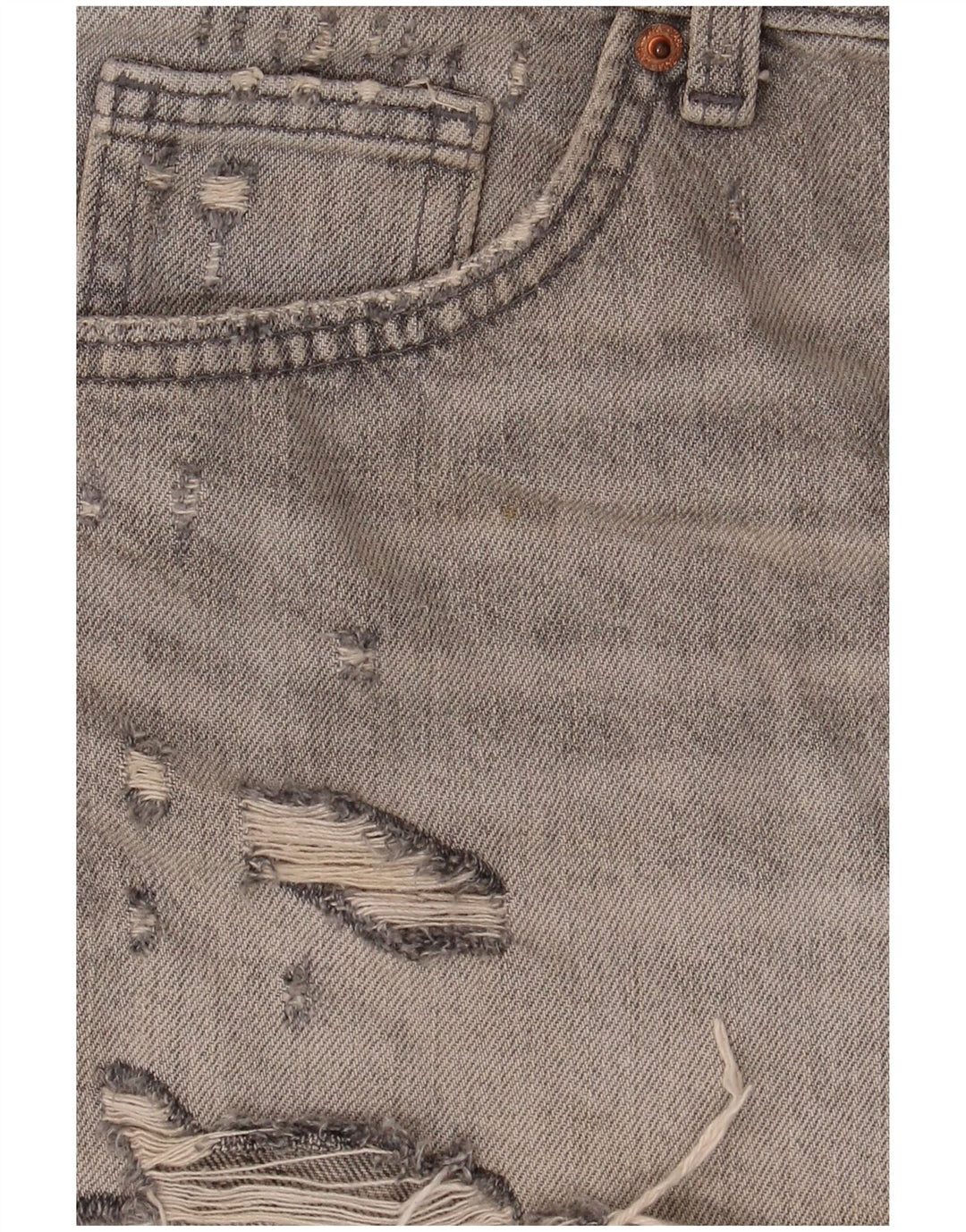 Женские джинсовые шорты Zara EU 40 Medium W30, серые, хлопок
