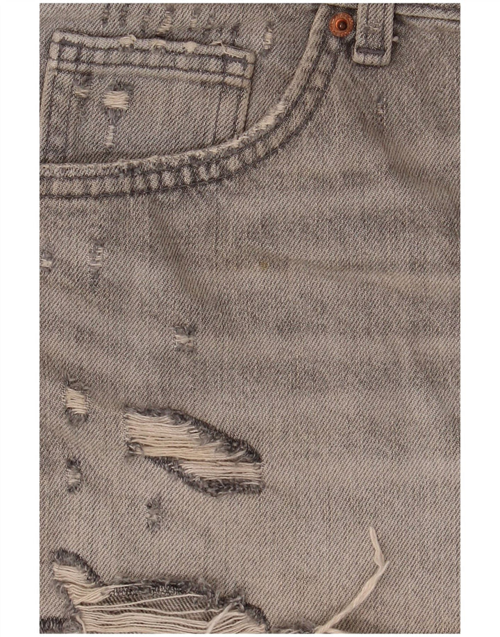 Женские джинсовые шорты Zara EU 40 Medium W30, серые, хлопок