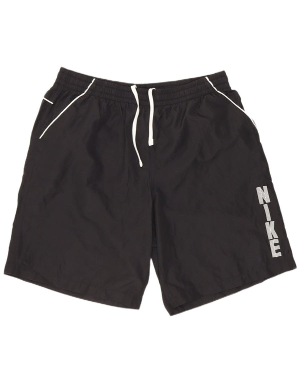 Мужские спортивные шорты с рисунком Nike 2XL, черные, полиэстер