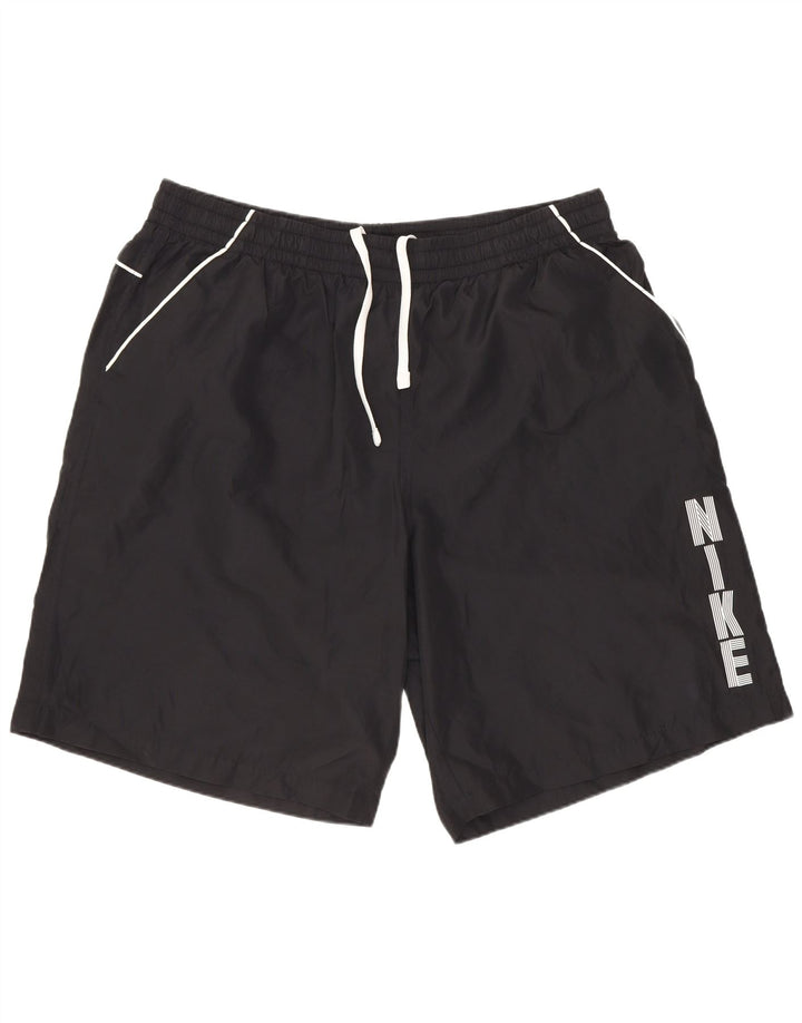 Мужские спортивные шорты с рисунком Nike 2XL, черные, полиэстер