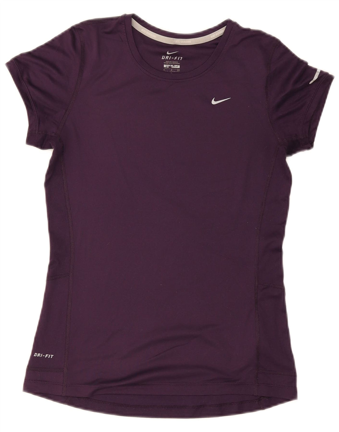 Женская футболка Nike Dri Fit Top UK 8, маленький фиолетовый полиэстер