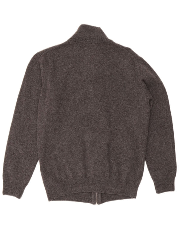 Мужской кардиган Gant, большой серый шерстяной свитер