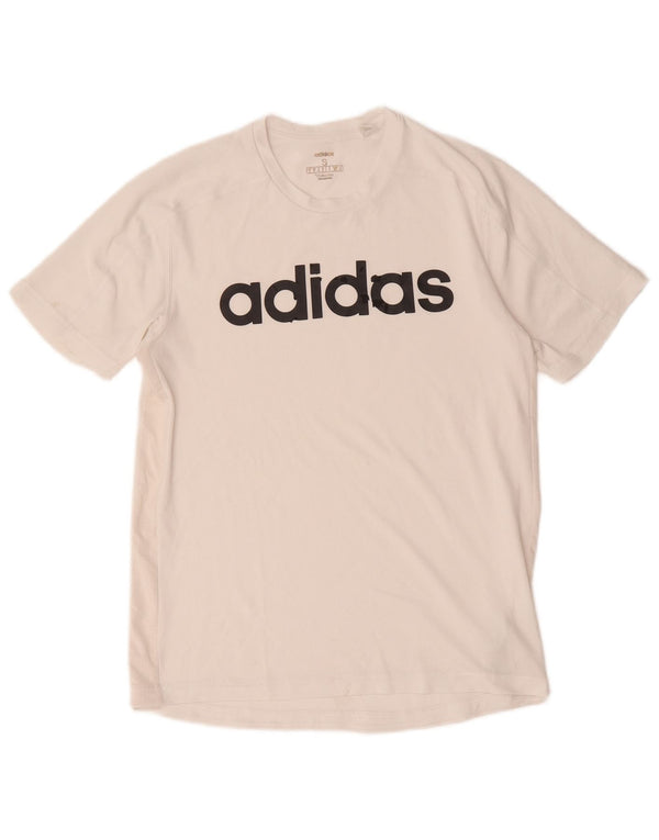 Мужская футболка Adidas Climacool с рисунком, маленький белый полиэстер
