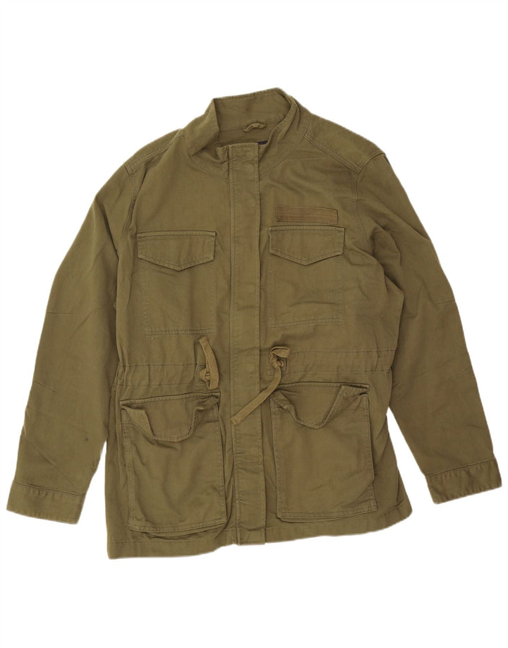 Женская куртка Marks & Spencer UK 20 2XL, хлопок цвета хаки