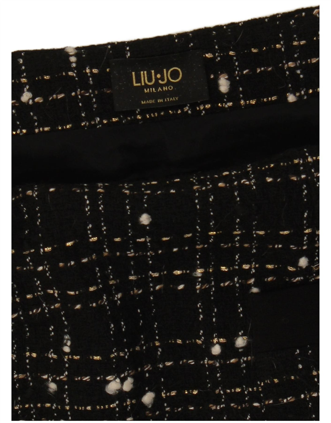 Женская прямая юбка Liu Jo W28, средняя, черная в клетку