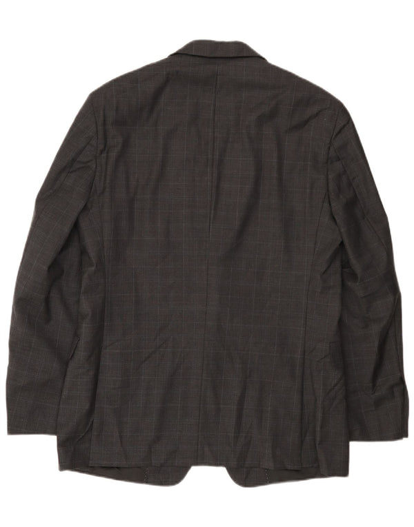 Мужской пиджак Tommy Hilfiger с 2 пуговицами UK 40, большая серая клетка в клетку