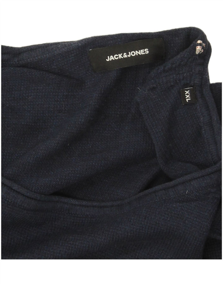 Мужской топ Jack & Jones с длинным рукавом 2XL темно-синий