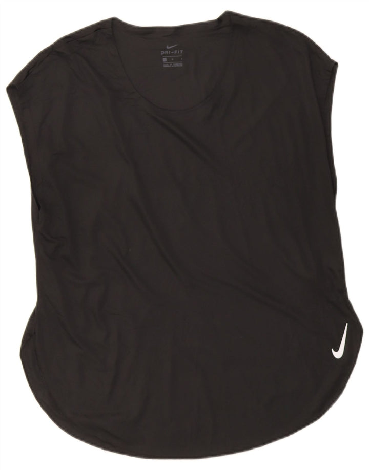 Женская футболка Nike Dri Fit Top UK 16, большой черный полиэстер
