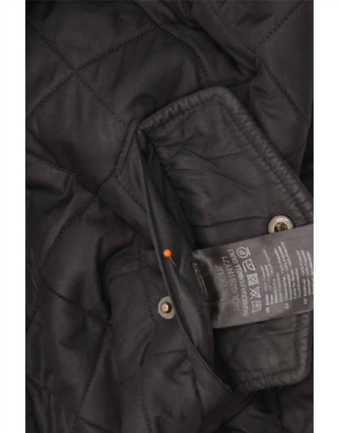 Мужская стеганая куртка Barbour UK 36, маленькая, темно-синяя, полиэстер