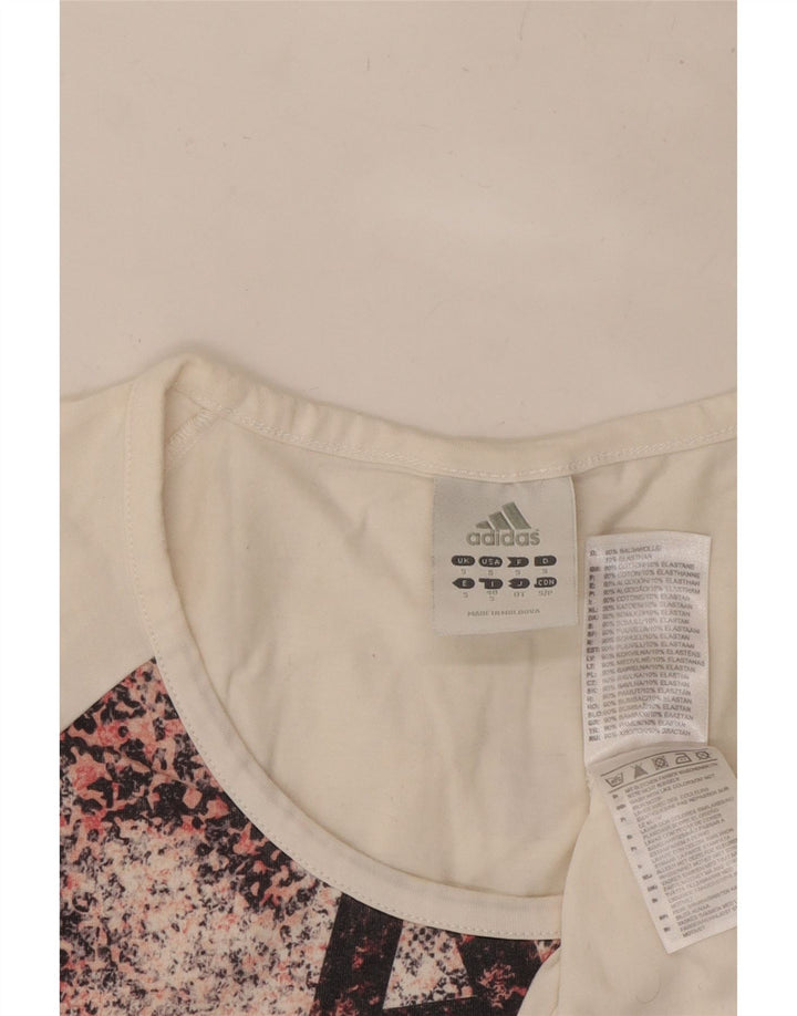 Женская футболка с графическим рисунком ADIDAS Top UK 10, маленький белый хлопок с животным принтом