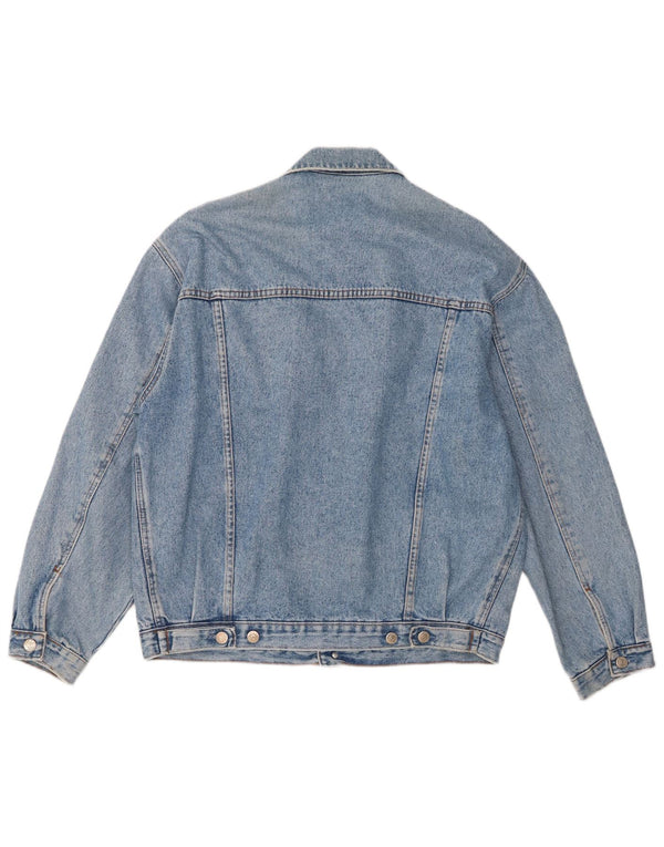 Винтажная мужская джинсовая куртка UK 42 XL, синяя