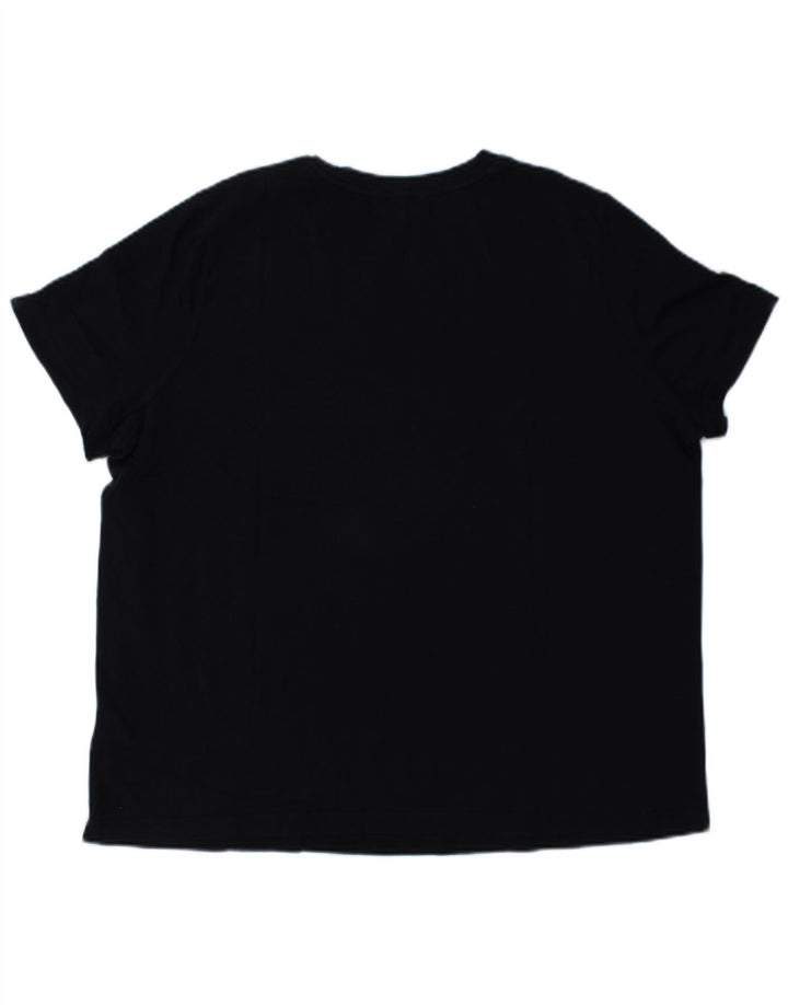 TOMMY HILFIGER Женская футболка с рисунком Top UK 18 XL Темно-синий хлопок