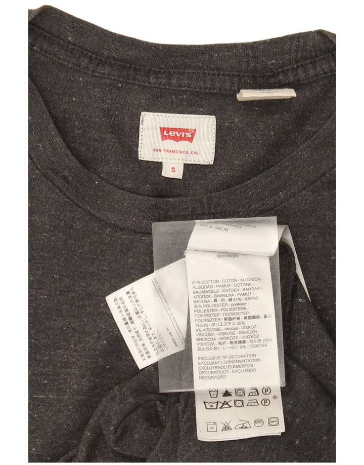 Мужская футболка Levi's, маленький серый хлопок с крапинками