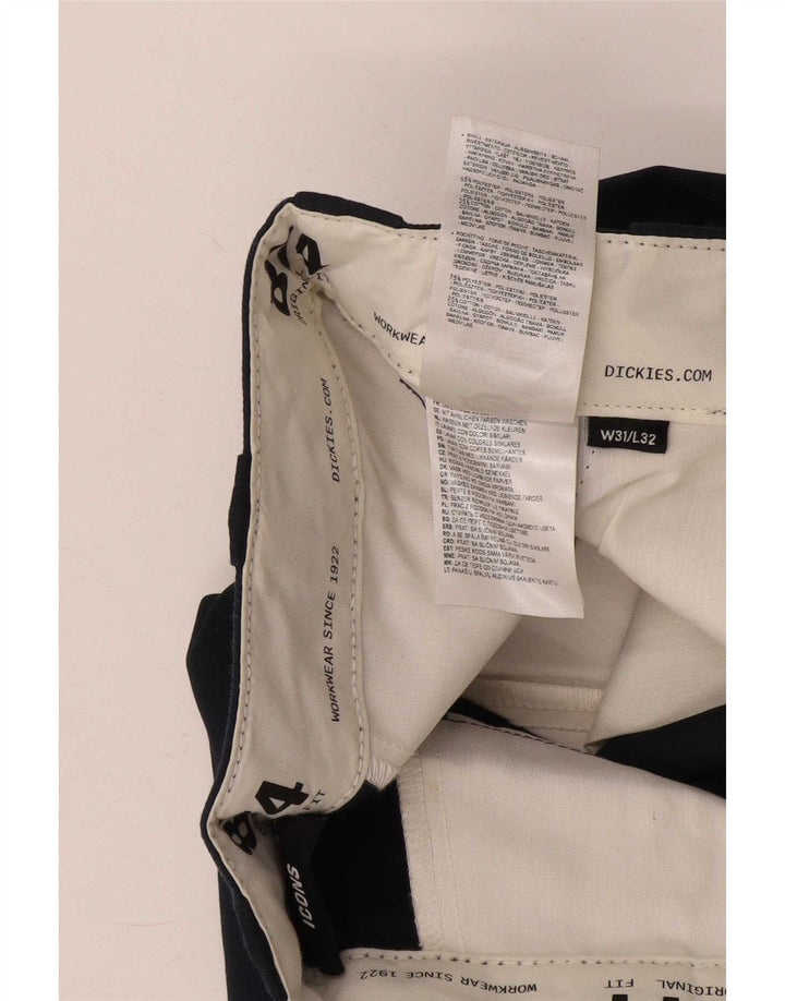 Мужские прямые брюки-чинос Dickies W31 L32 темно-синие из полиэстера