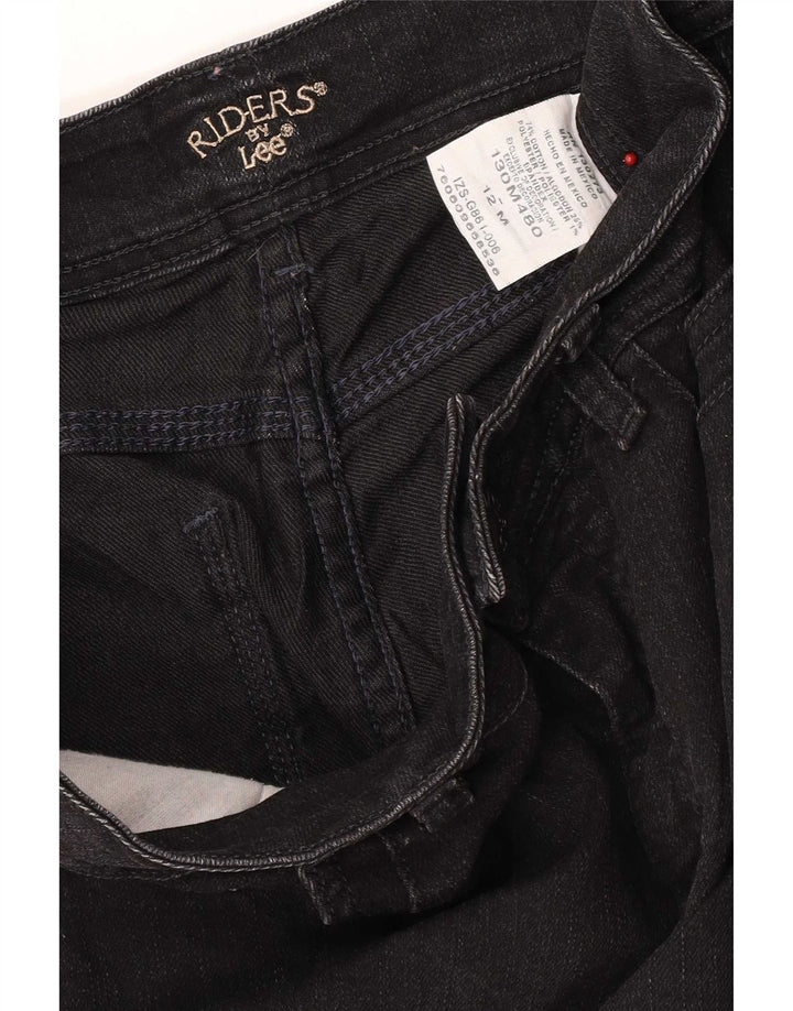 Женские джинсы Lee Riders Bootcut США 12, большие размеры W32 L21, черный хлопок
