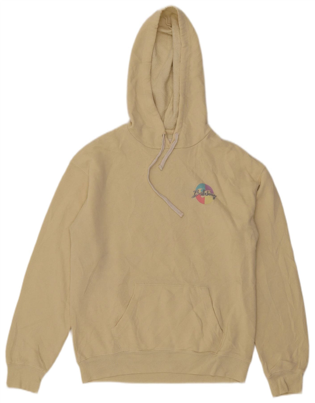 Billabong Мужской джемпер с капюшоном с рисунком, маленький желтый