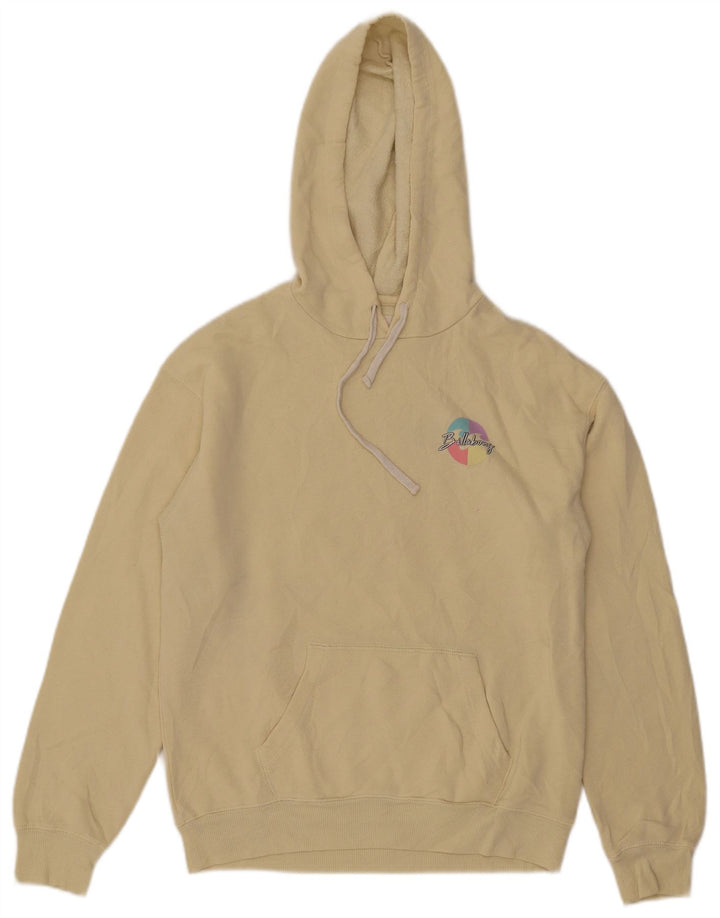Billabong Мужской джемпер с капюшоном с рисунком, маленький желтый