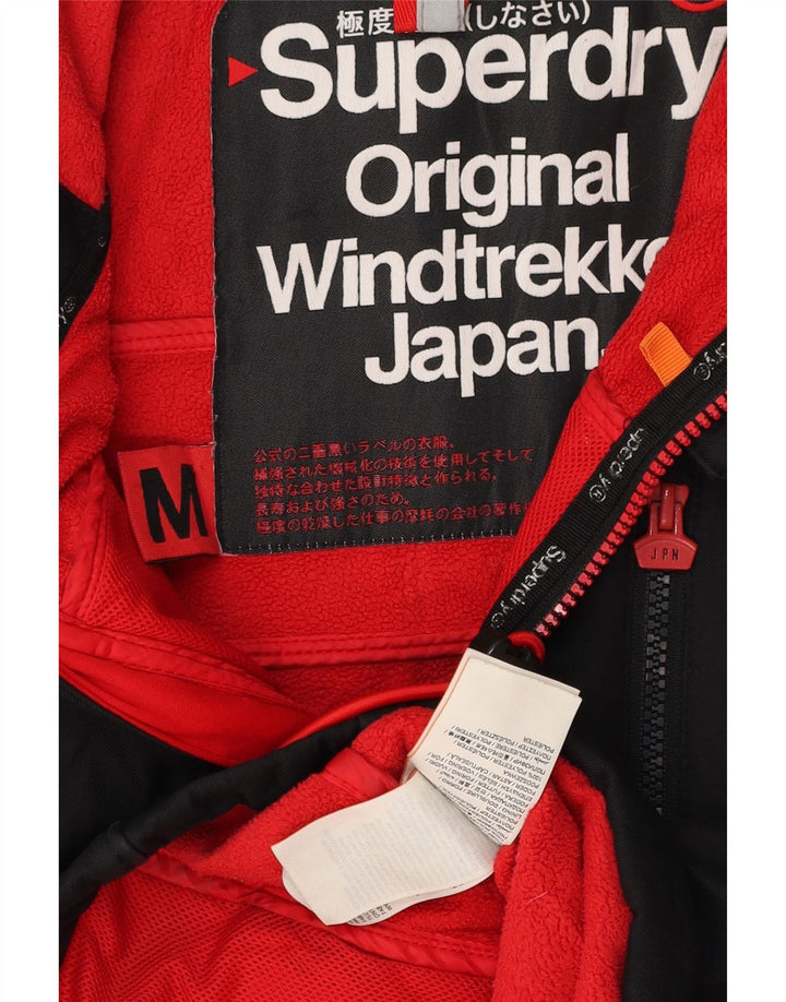 Мужская ветровка с капюшоном Superdry Windtrekker UK 38, средний черный