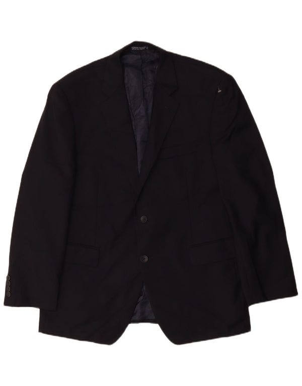 Nautica Mens 2 Button Blazer Jacket UK 40 Large Navy Blue Wool
