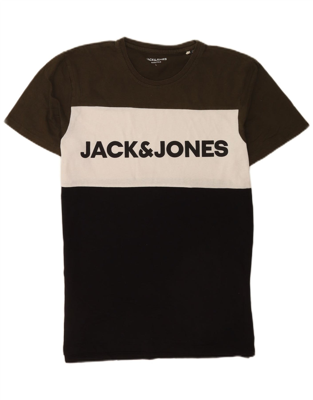 Мужская футболка с рисунком Jack & Jones, большой разноцветный цветной блок
