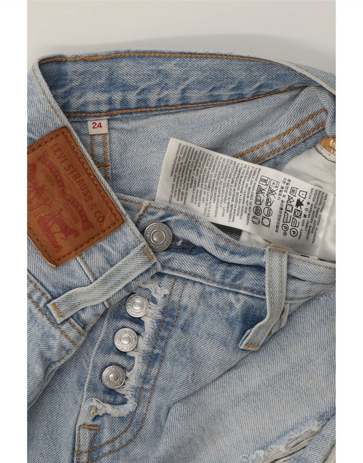 Женские джинсовые шорты Levi's с потертостями W24 XS, синие, хлопок