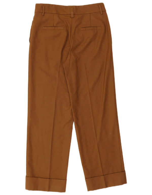 Massimo Dutti Женские повседневные брюки с высокой талией EU 38 Small W28 L27 Коричневые