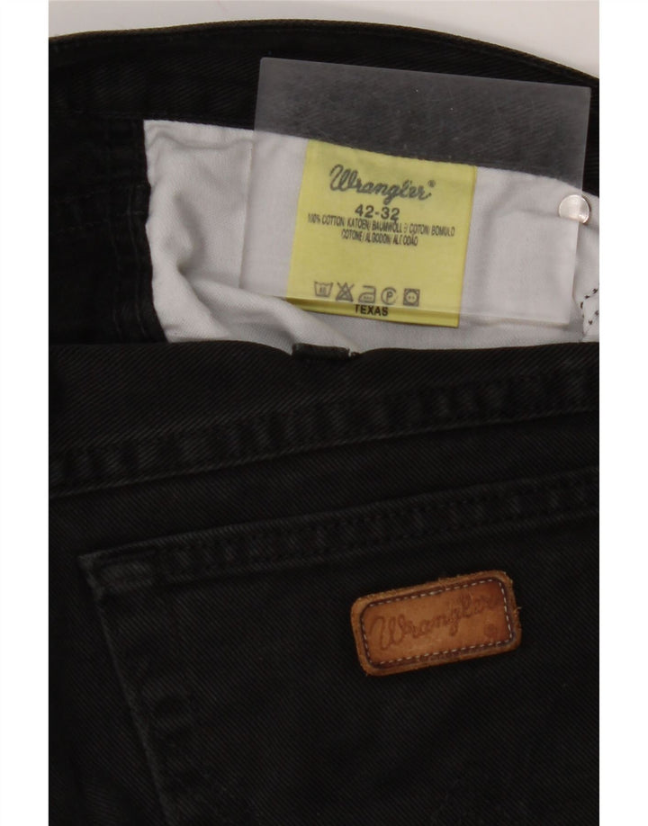 Мужские прямые джинсы WRANGLER Texas W42 L32, черный хлопок