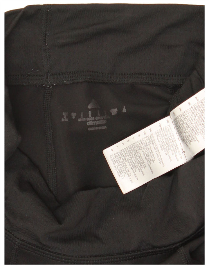 Женские леггинсы Adidas UK 8/10, маленькие черные из полиэстера