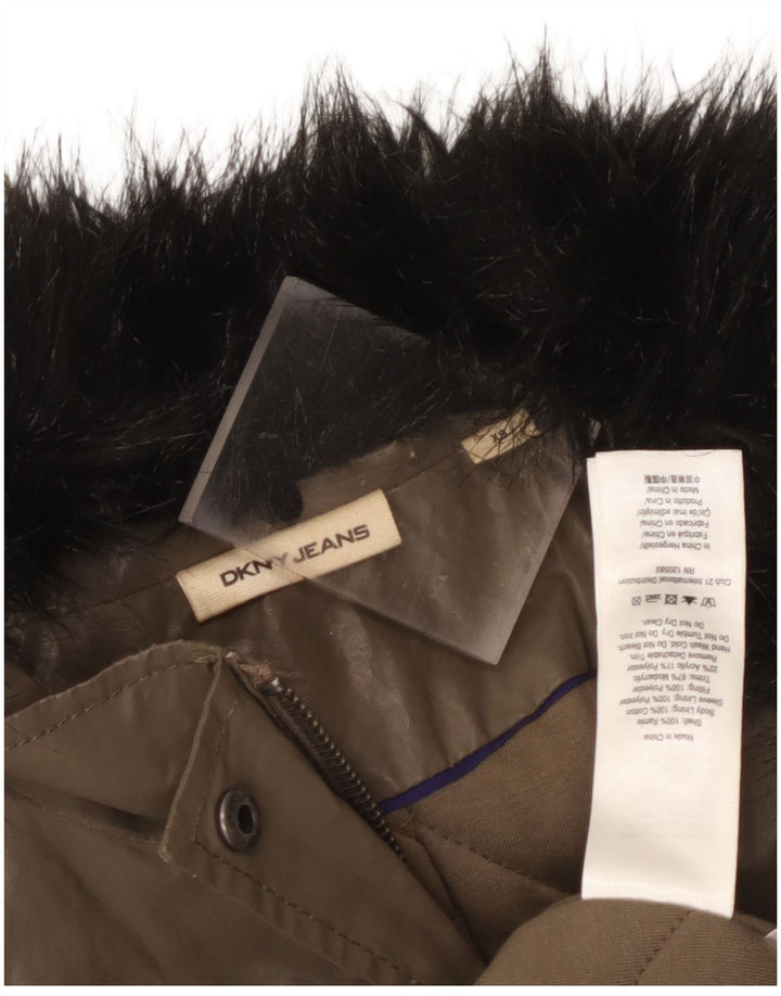 Женское пальто Dkny UK 6 XS Хаки Ramie