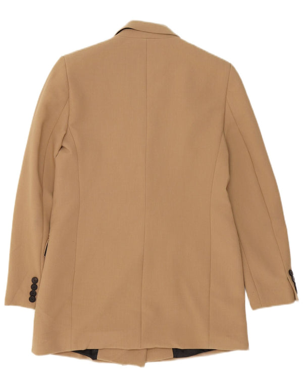 Женский двубортный пиджак оверсайз Zara UK 6 XS Бежевый
