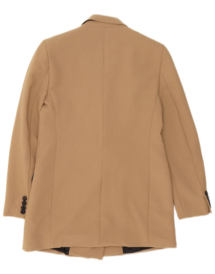 Женский двубортный пиджак оверсайз Zara UK 6 XS Бежевый