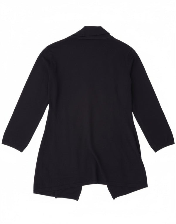 Женский удлиненный кардиган Zara UK 18 XL Темно-синий из вискозы