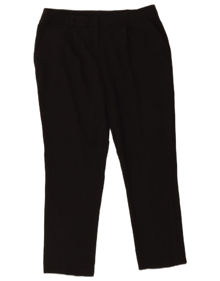 Женские узкие брюки-чиносы M&Co UK 12, средние W32 L25, черный полиэстер
