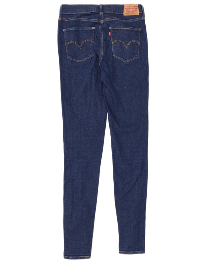 Женские джинсы суперскинни с высокой посадкой LEVI'S W27 L32, синий хлопок