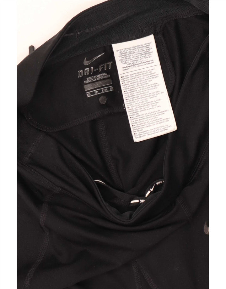 Женские леггинсы Nike Dri Fit UK 4 XS, черный полиэстер