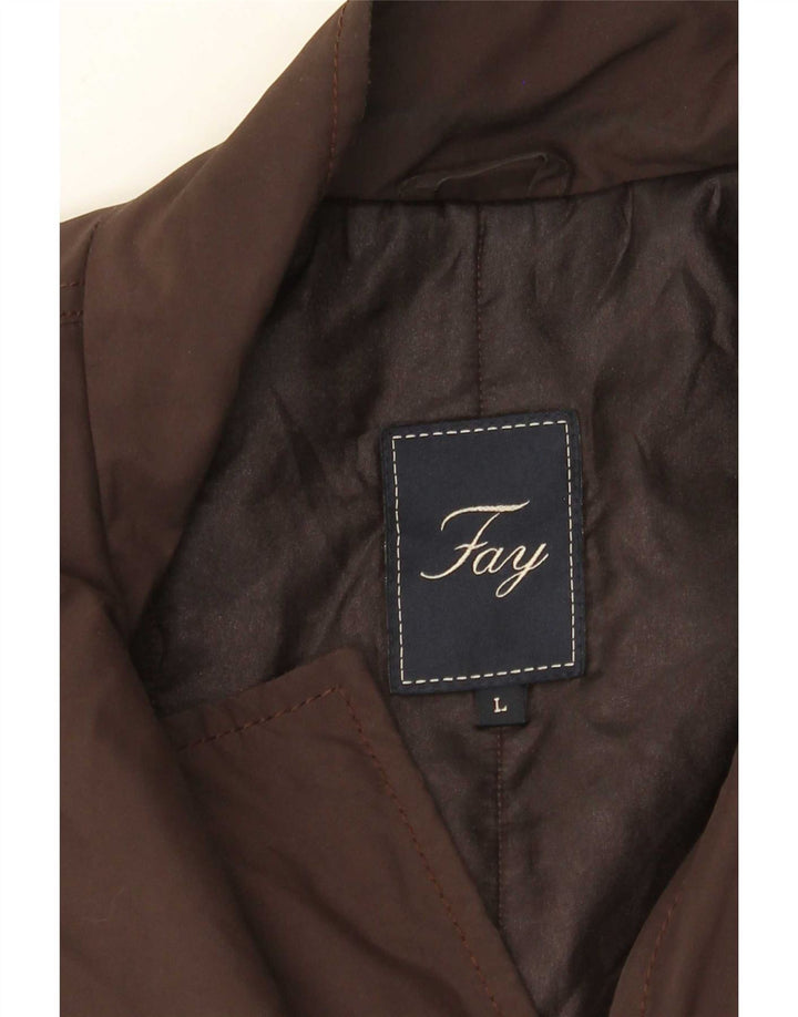 Женская куртка Fay UK 16, большая, коричневая