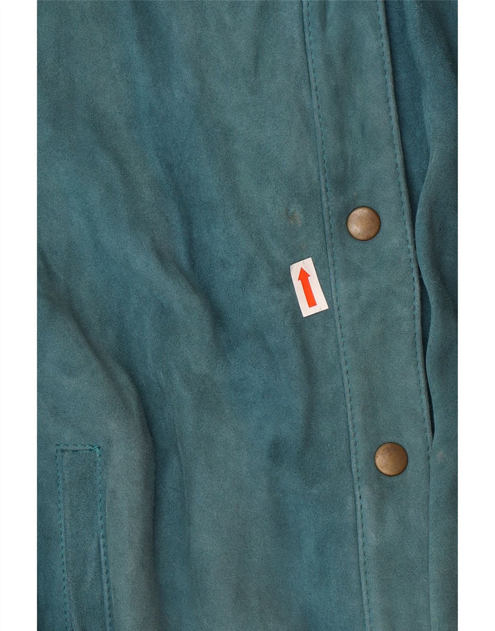 Винтажная женская куртка-бомбер EU 36, маленькая зеленая с цветными блоками